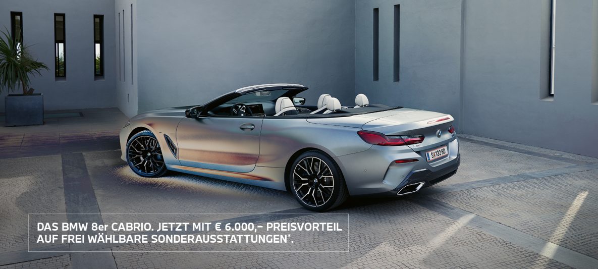 BMW 8er Cabrio mit Sonderausstattungsbonus